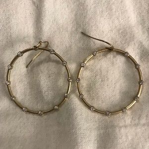Gold hoop earrings